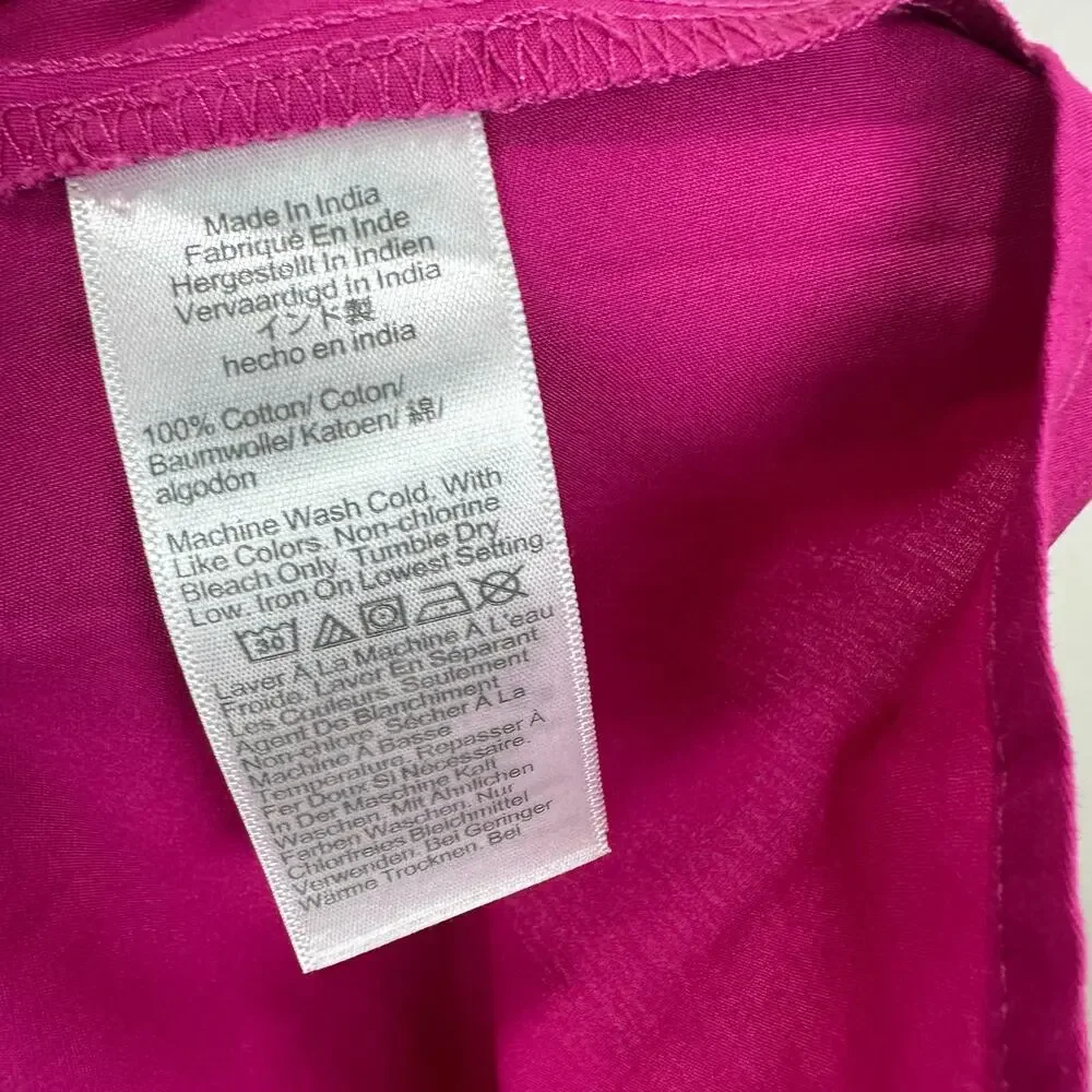 J.Crew Petite Button Shoulder Tie Waist Knit Mixy Dress Berry Pink Medium NWT